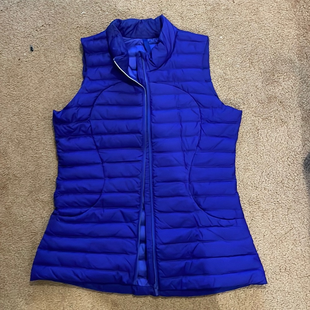Blue Lululemon Grey Goose Down Lightweight Vest